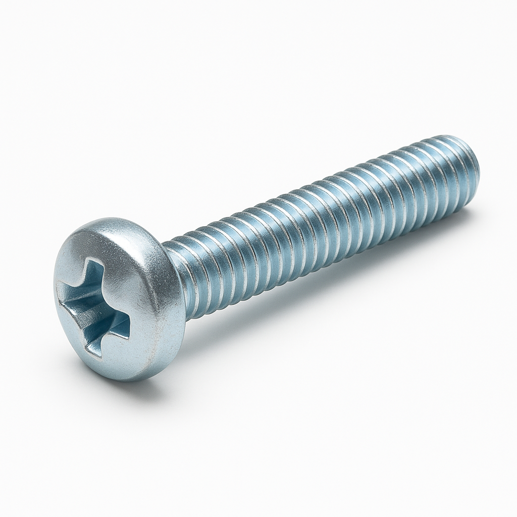 M4 X 30 BZP PAN HEAD POZI MACHINE SCREWS