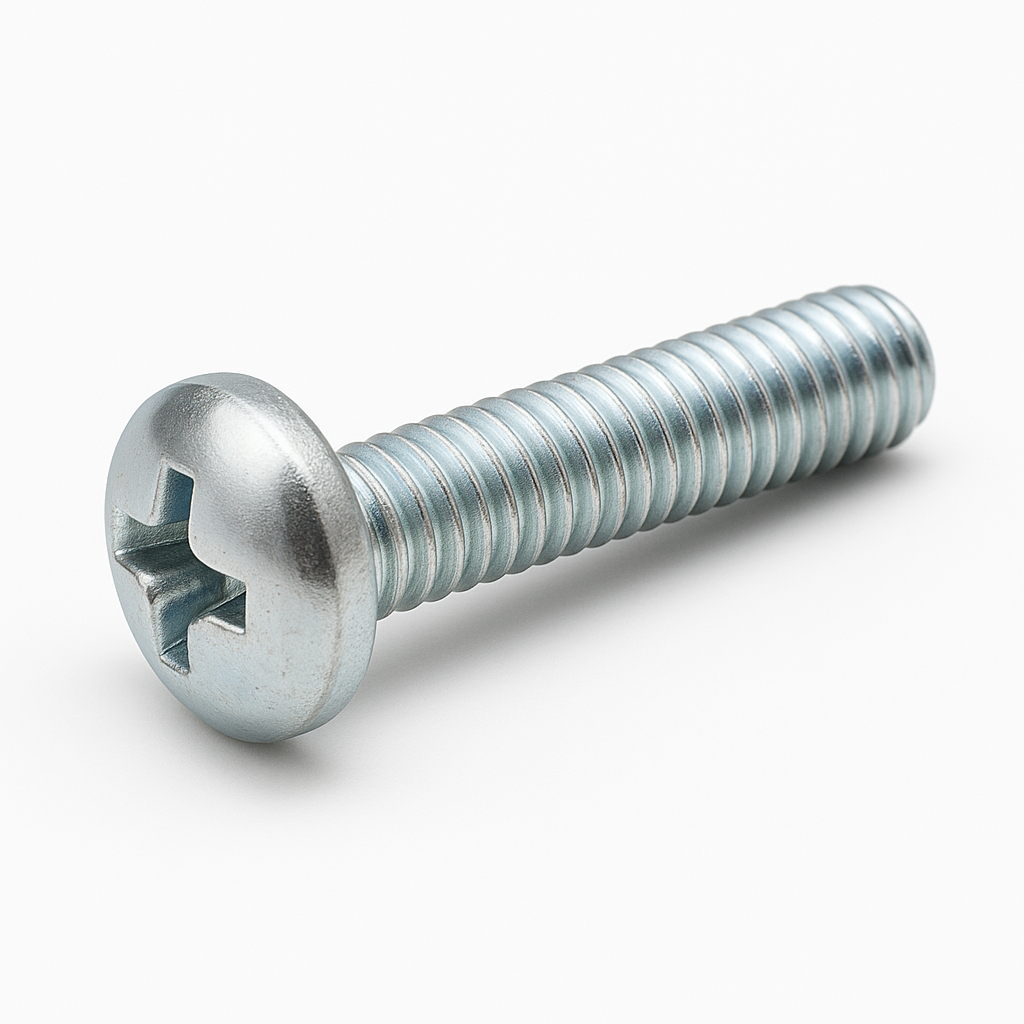 M5 X 25 BZP PAN HEAD POZI MACHINE SCREWS