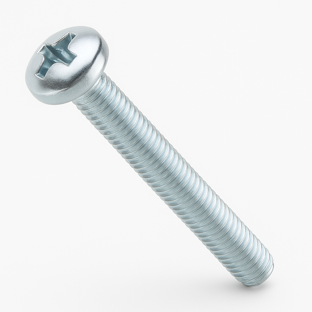 M5 X 50 BZP PAN HEAD POZI MACHINE SCREWS