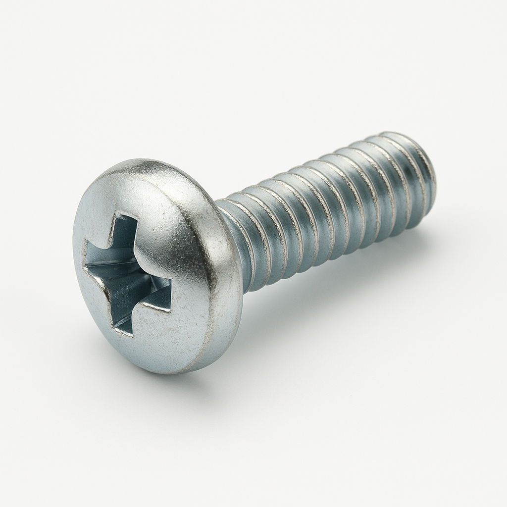 M6 X 16 BZP PAN HEAD POZI MACHINE SCREWS