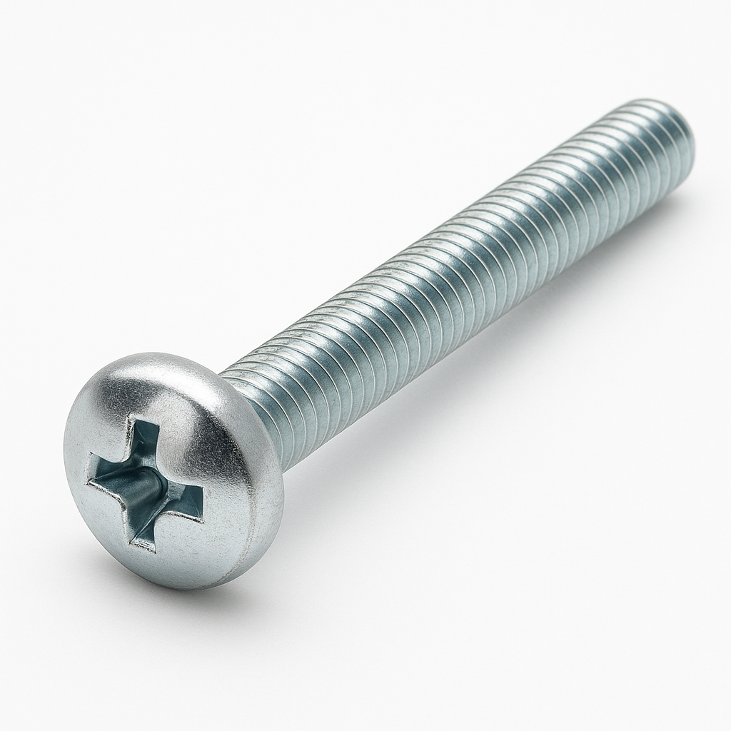 M6 X 70 POZI PAN MACHINE SCREW BZP