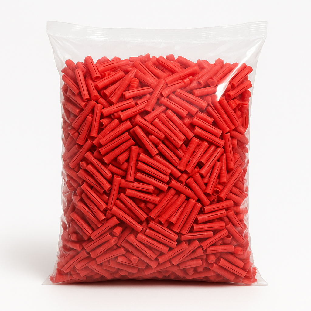 RED PREMIUM PLASTIC PLUG ( BAG 1000 )