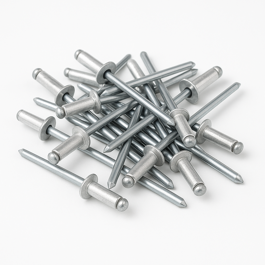RMA 1/8" MED ALUMINIUM RIVETS (IND PK 100)