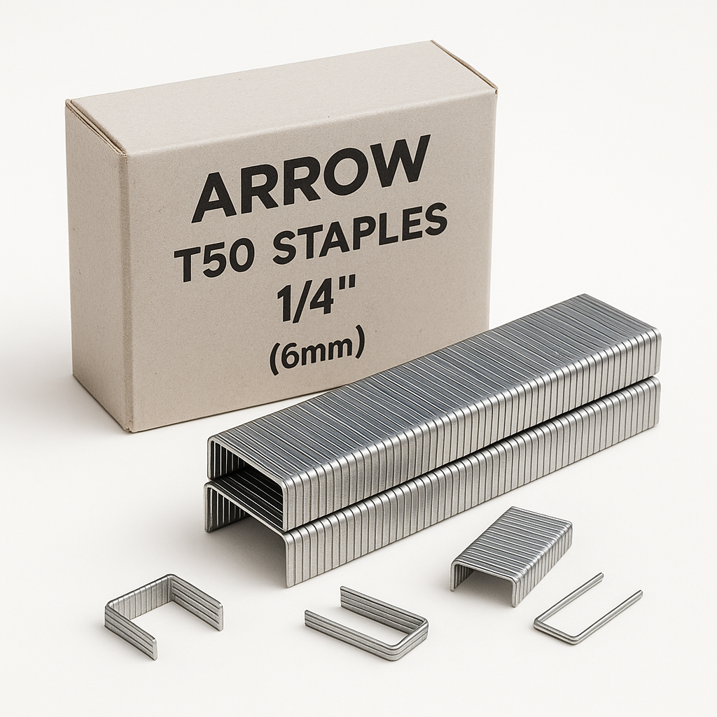ARROW T50 STAPLES 1/4"BULK PACK (5000)