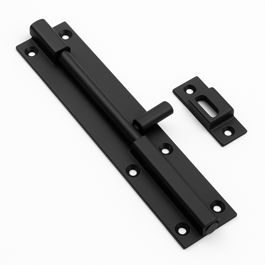 ASB6MB 6" SURFACE BOLT MATT BLACK