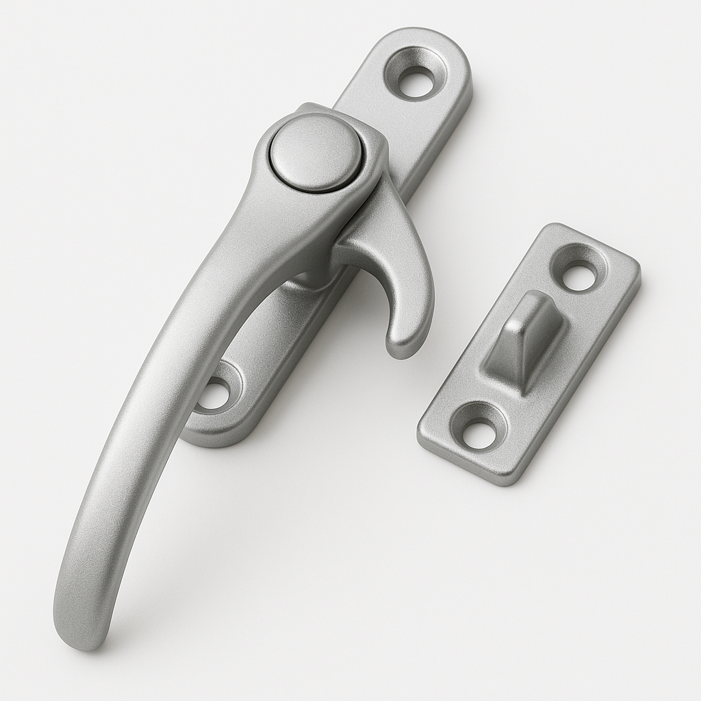 ZSC1KL  LH SILVER COCKSPUR FASTENER 9MM