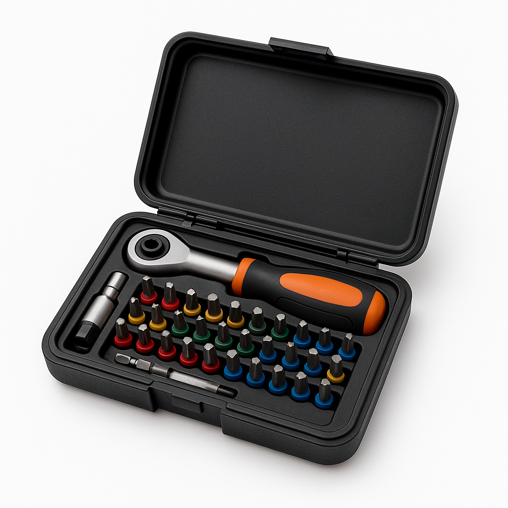 BAHCO 36PCE RATCHETING COLOURED BIT SET
