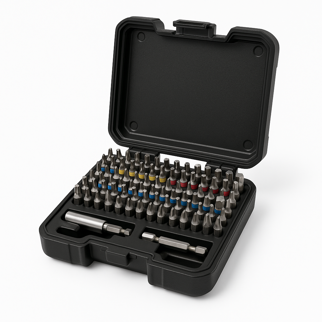 BAHCO 54PIECE BIT SET COLOUR-CODED