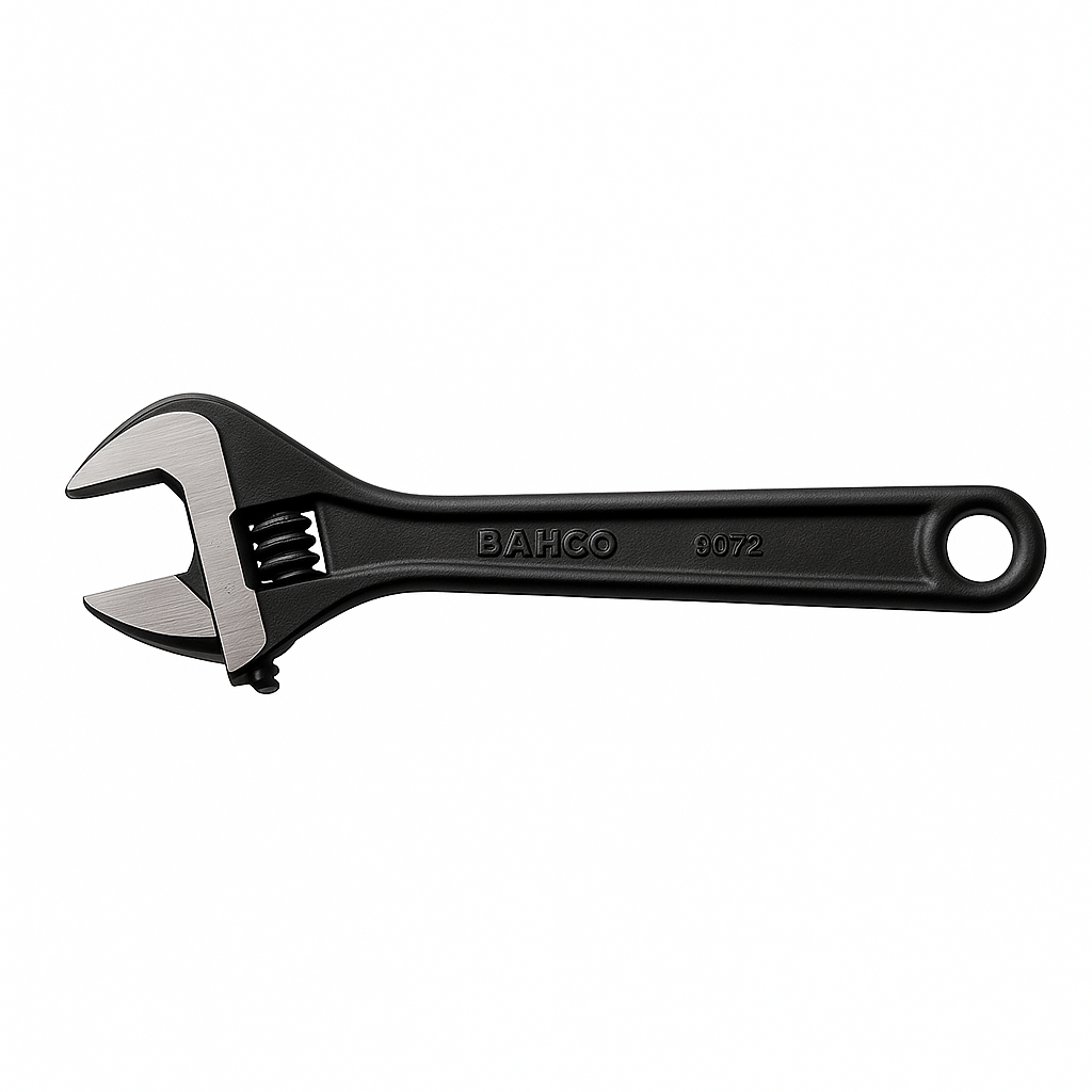 BAHCO 8072 BLACK ADJUSTABLE WRENCH 10"