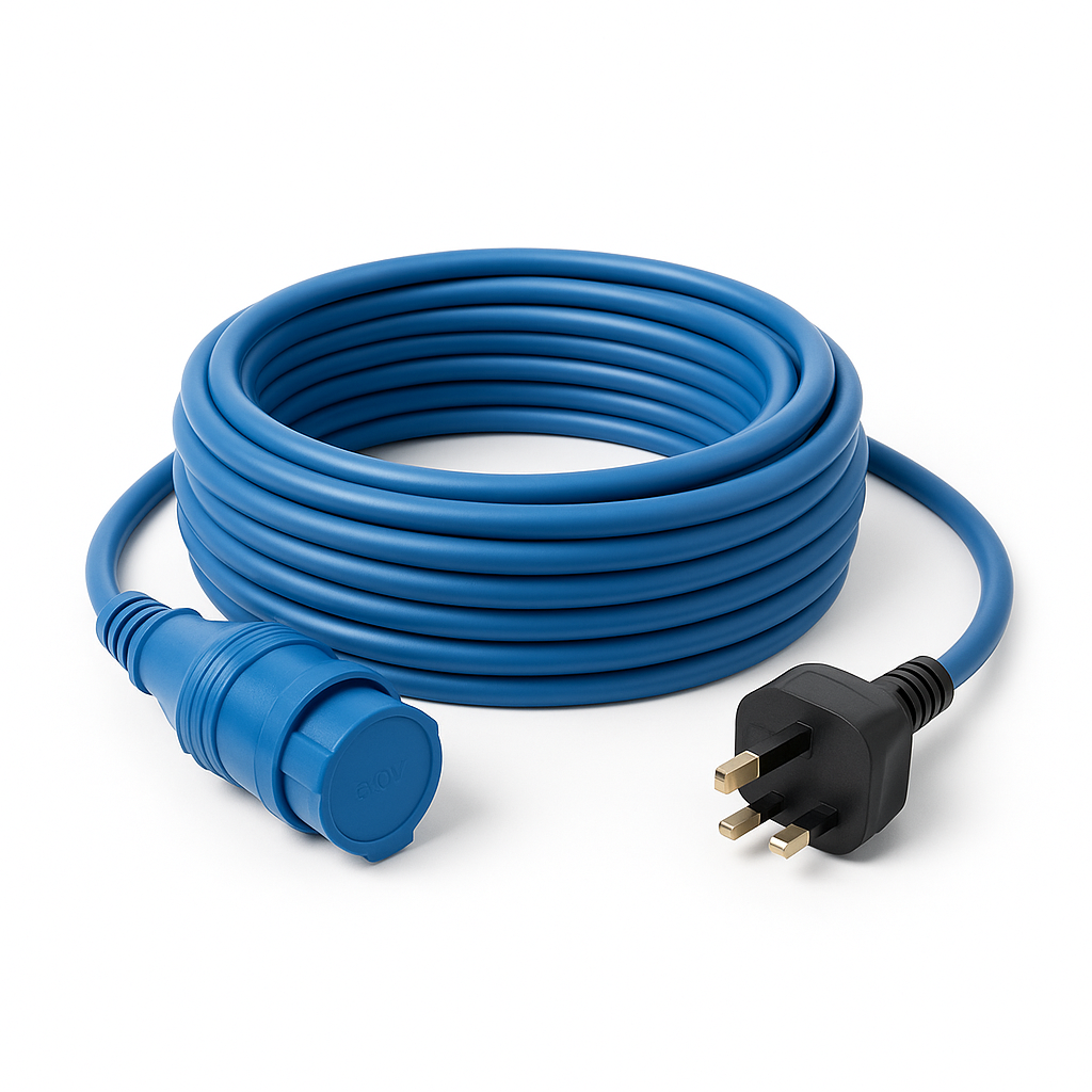 14M EXTENSION LEAD 240VOLT BLUE 13AMP