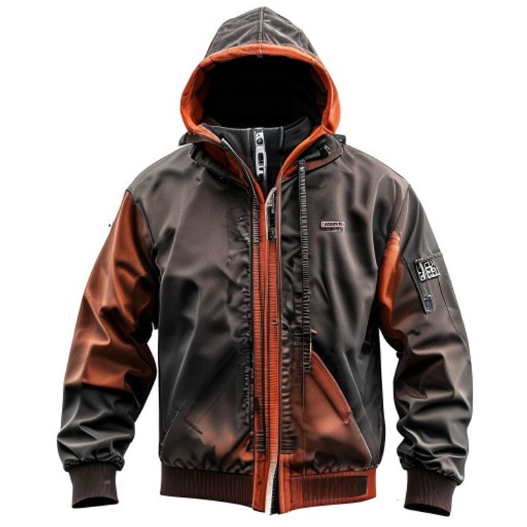 SCRUFFS RAIN JACKET SIZE XL CHARCOAL ORANG