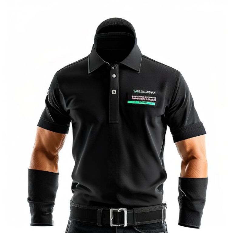 SCRUFFS WORKER POLO SHIRT SMALL- BLACK