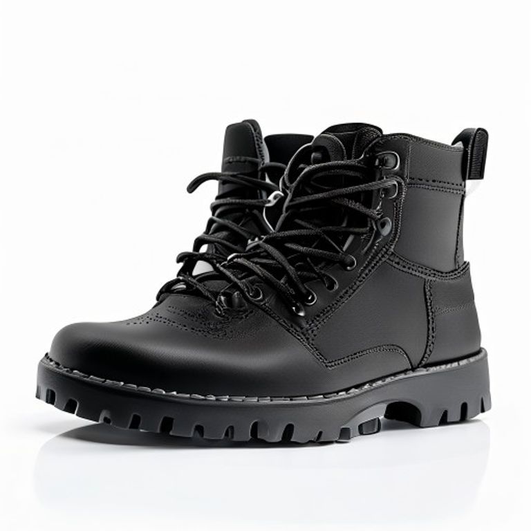 SCRUFFS ROUND BLACK BOOT LACES (ONE SIZE)