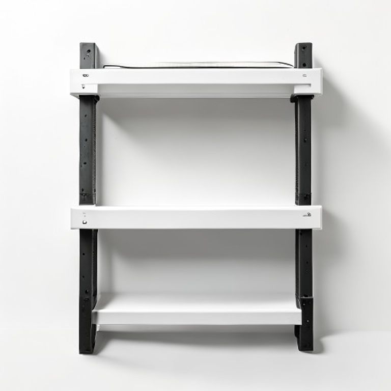 REINFORCED 6"X 5" WHITE SHELF BRACKET