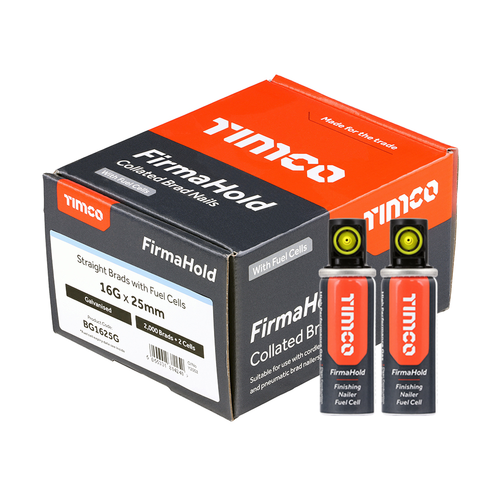 FIRMAHOLD 25MM X 16G STRAIGHT BRADS WITH GAS (2000)