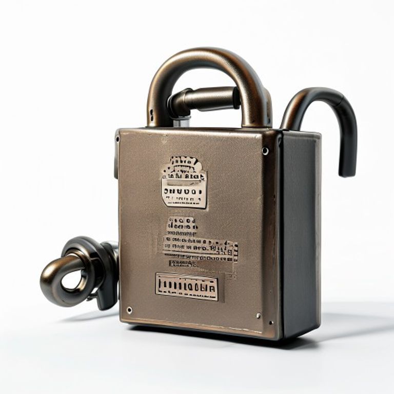 BATHROOM LOCK 63MM ANT/BRASS -BAE5025AB