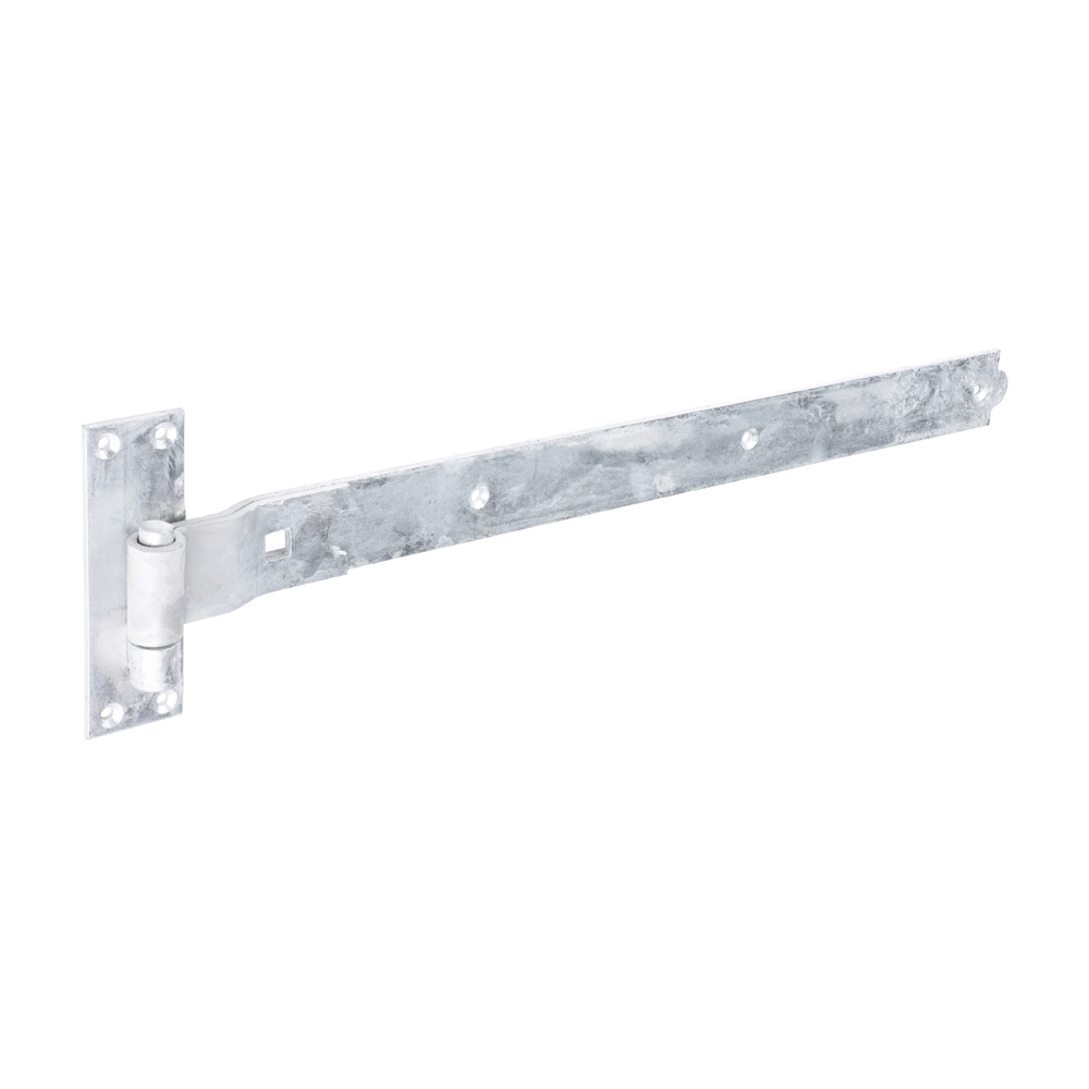 CRANKED BAND & HOOK ON PLATE 24" HOT DIPPED GALVANISED (PAIR)