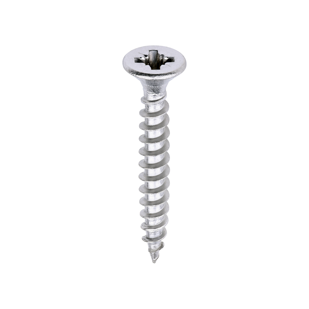 4MM X 30MM STAINLESS CSK POZI WOODSCREW