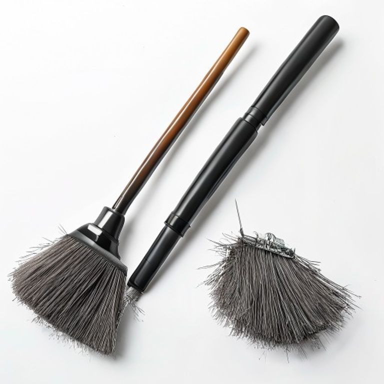 12" B/FIBRE BRUSH C/W 4FT HANDLE