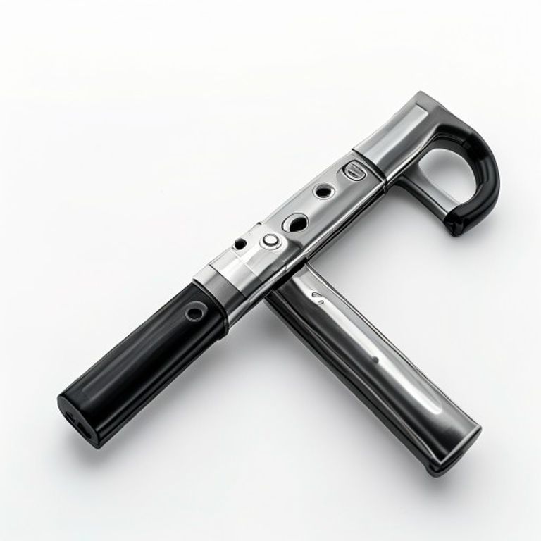 448MM MATT CHROME `D` HANDLE