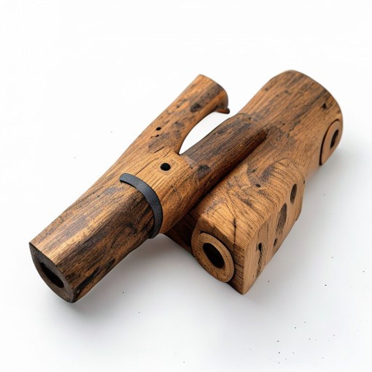 34MM WOODEN KNOB - UNFINISHED OAK