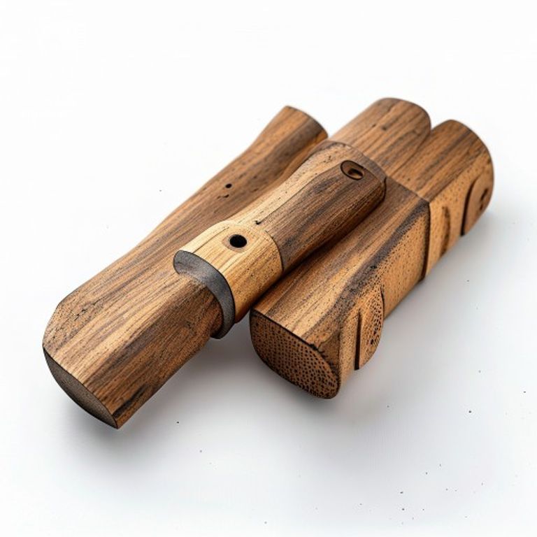 48MM WOODEN KNOB - UNFINISHED OAK