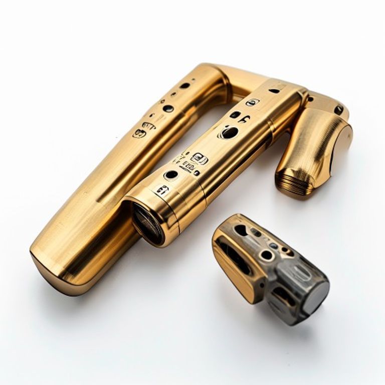 0960 63MM X 35MM BRASS BUTTS (PAIR)