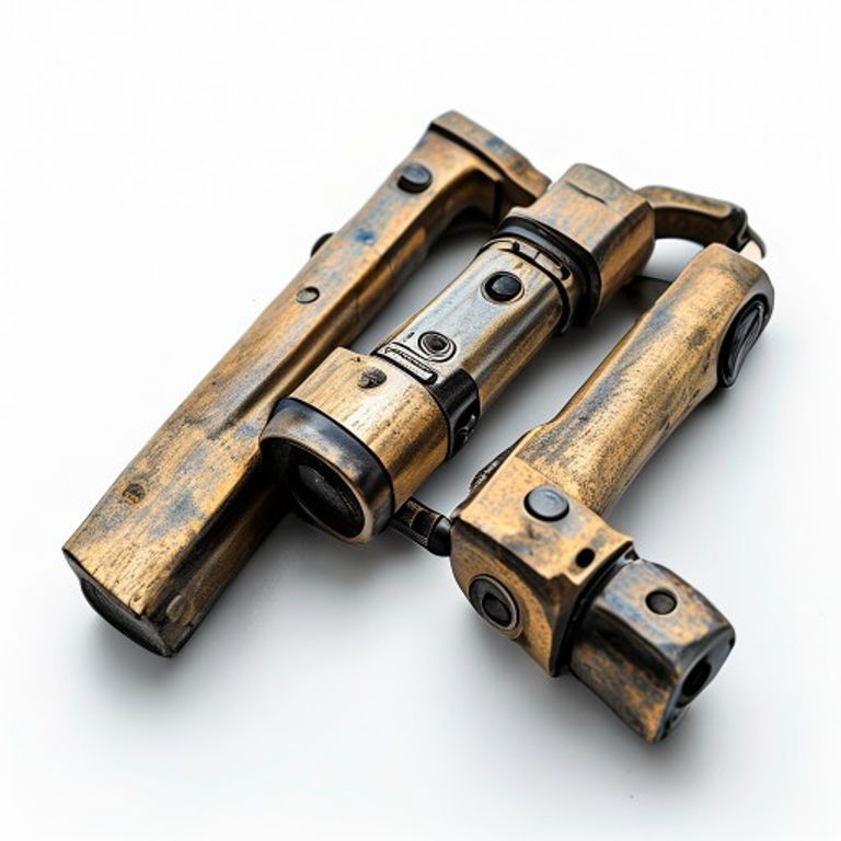 0960 63MM X 35MM ANTIQUE BRASS BUTTS (PR)