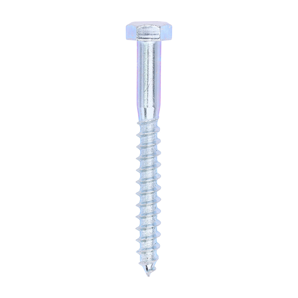 M8 X 75 HEXAGON HEAD COACH SCREW ZP