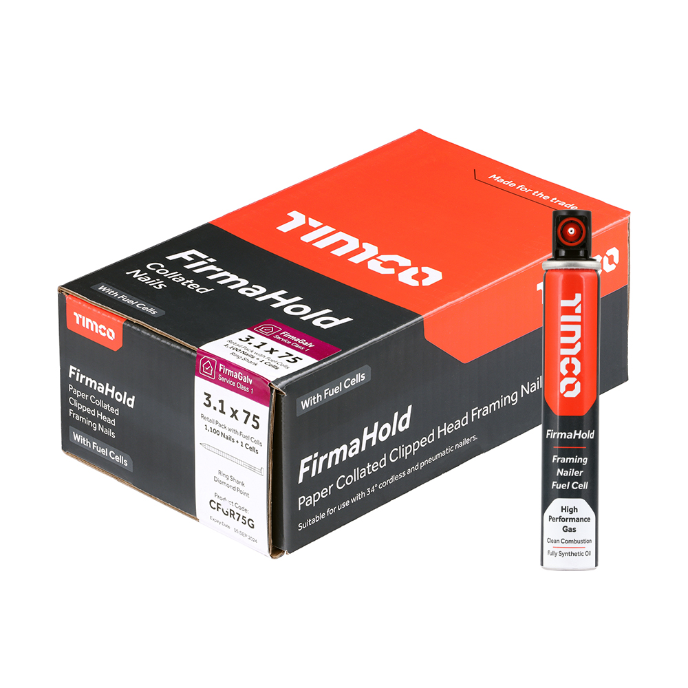 FIRMAHOLD 3.1MM X 75MM RING FIRMAGALV WITH GAS (1100)