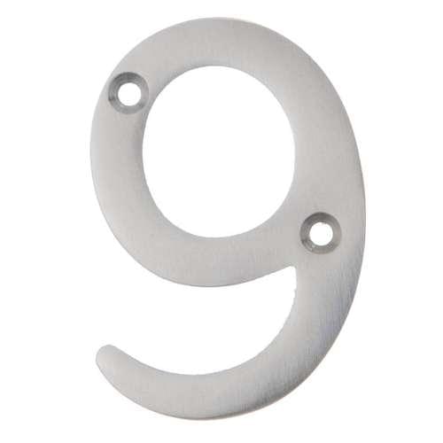 NUMERAL 9 75MM SATIN CHROME