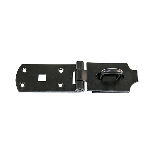 SECURE BOLT ON HEAVY DUTY HASP & STAPLE HOT DIPPED BLACK 8"