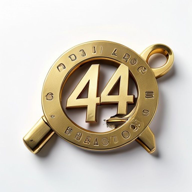 3" BRASS NUMERAL NO.4