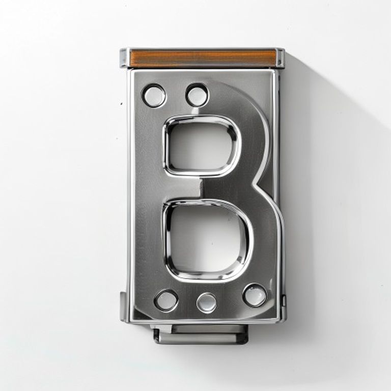 3" CHROME LETTER - B