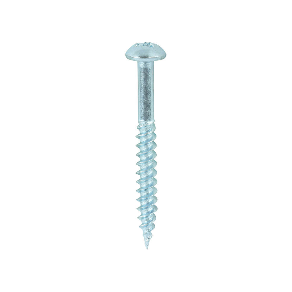 8 X 1.1/2" BZP ROUNDHEAD POZI WOODSCREWS