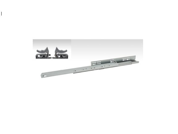 CONCEALED SOFT CLOSE DRAWER SLIDE WITH CLIPS 400MM