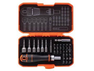BAHCO 36PCE RATCHETING COLOURED BIT SET