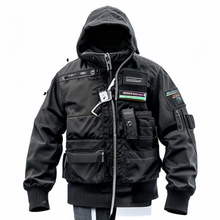 PORTWEST S381 L BLACK HYBRID BAFFLE JACKET
