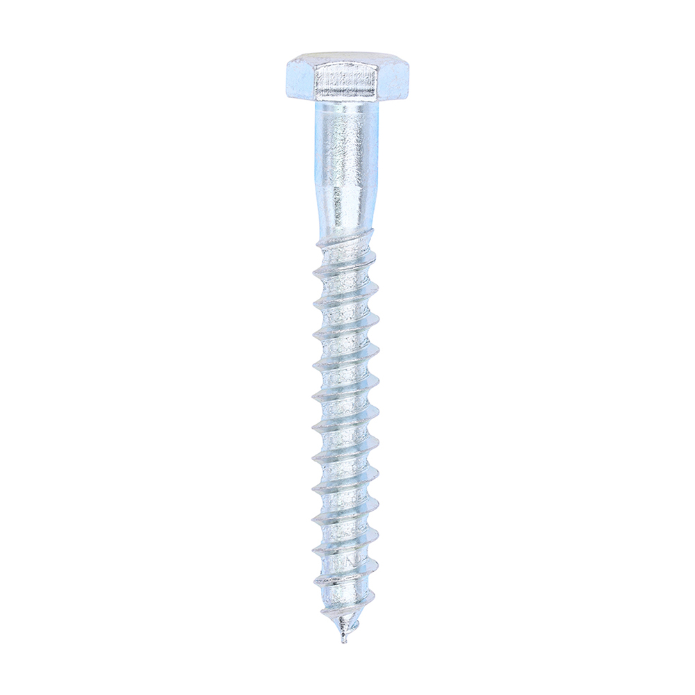 M8 X 65 HEXAGON HEAD COACH SCREW ZP