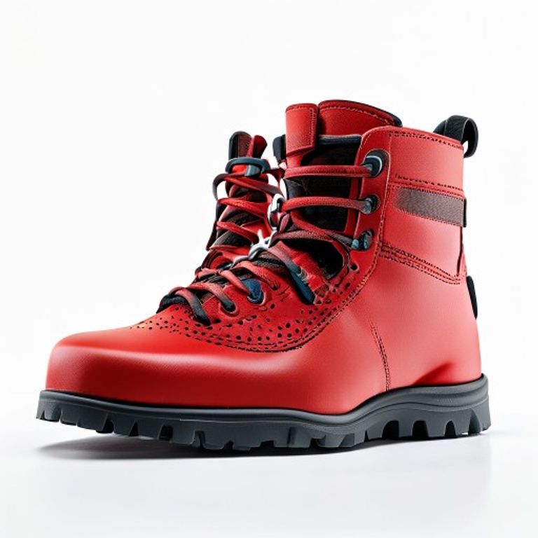 RED SOLE SAFETY WELLINGTON BOOTS SIZE 8