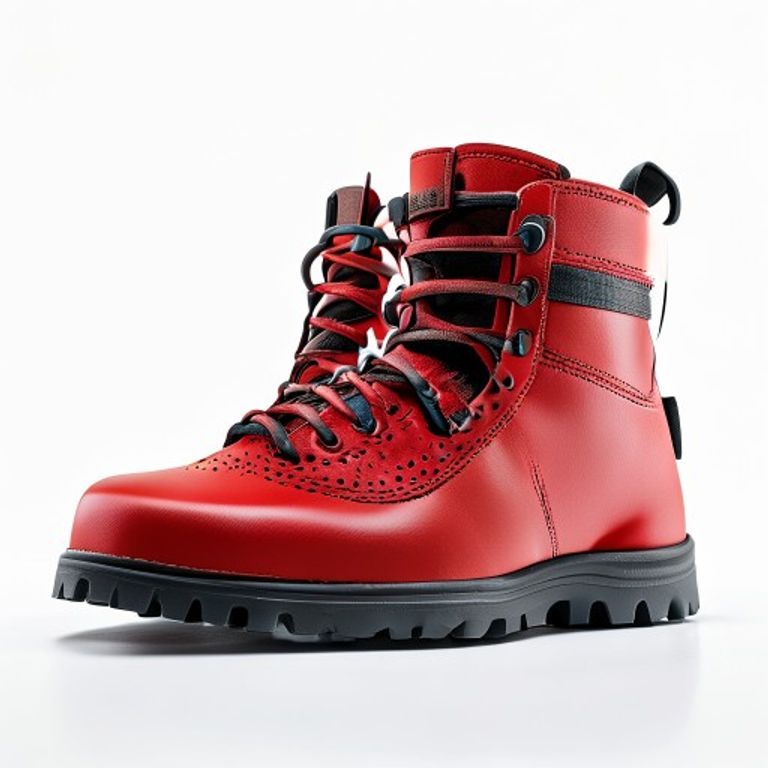 RED SOLE SAFETY WELLINGTON BOOTS SIZE 12