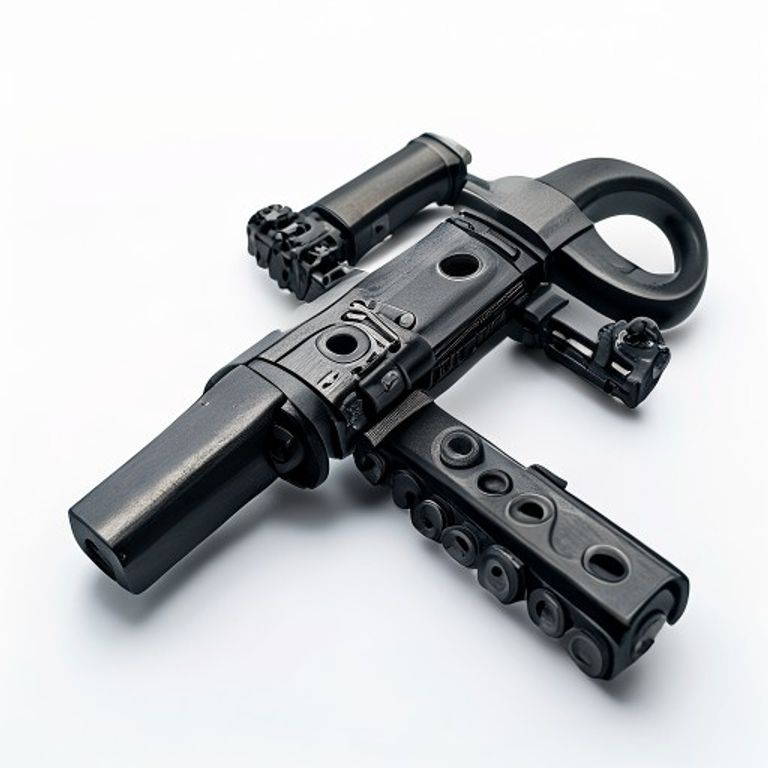 BLACK 18" CRANKED BAND AND HOOK  (PAIR)