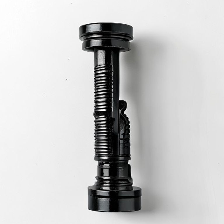 TAURUS 6" STRAIGHT TOWER BOLT BLACK