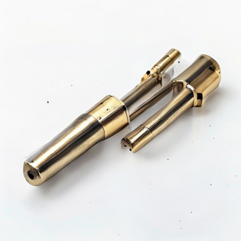 10 X 2" BRASS ROUND SLOTTED WOODSCREW