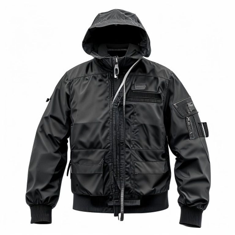 TIMCO WATERPROOF LINED RAIN JACKET - BLACK