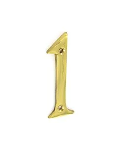 NUMERAL 1 75MM BRASS