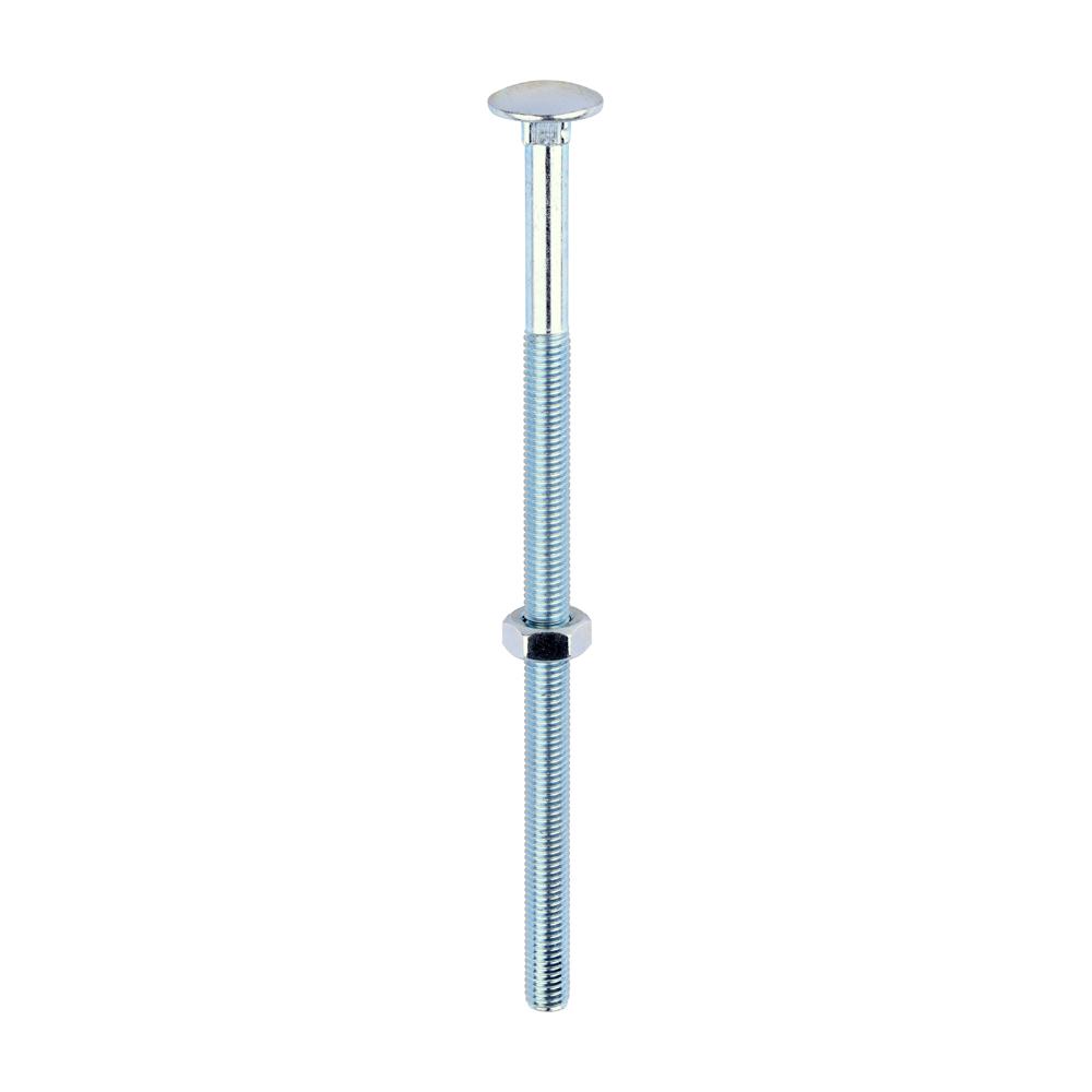 M10 X 230 CARRIAGE BOLTS & NUTS ZP