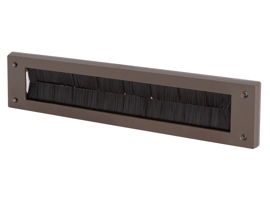 PVC BROWN LETTER BOX DRAUGHT EXCLUDER NO FLAP